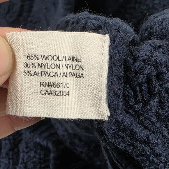 Guinevere Sweater‎ Womens Small Blue Wool Blend Knit L/S Pullover Anthropologie - Picture 7 of 9